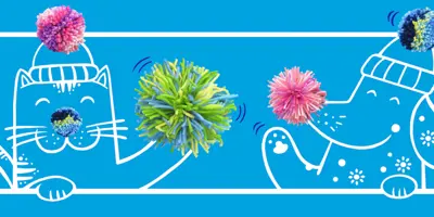 Een pompon maken met wc-rollen of karton