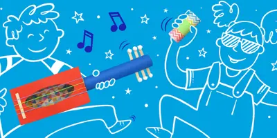 2 muziekinstrumenten maken voor kinderen