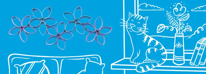 Knutselen met karton en papier van lege verpakkingen