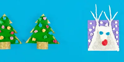 Zelf kerstkaarten maken: knutselen met oude verpakkingen