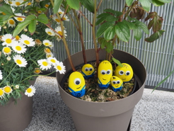 minions stenen bloempot