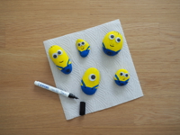 Minions stenen mond oogjes