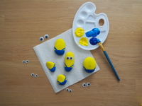 Minions blauw verven