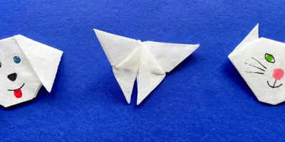 Eenvoudige origami-dieren voor kinderen